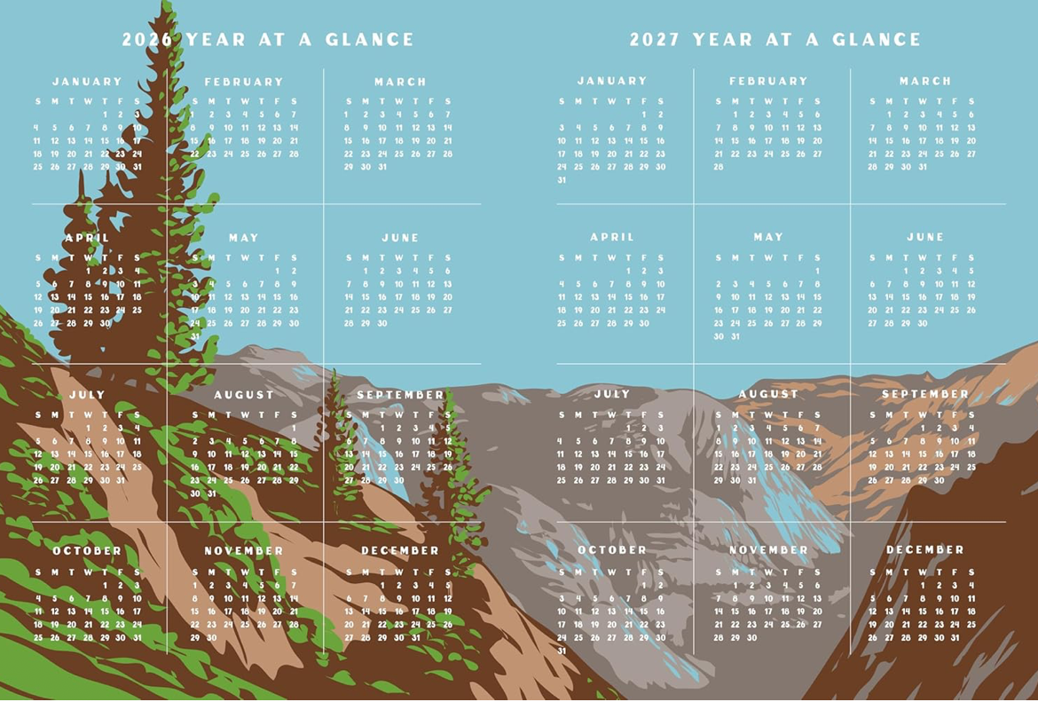⛰️🌲National Parks• 2026 Planner