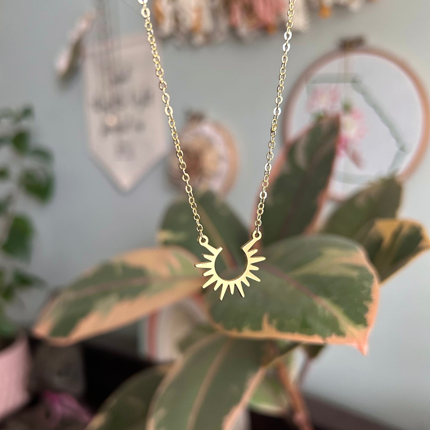 Jyoti Inner Light ☀️Gold Sun Necklace