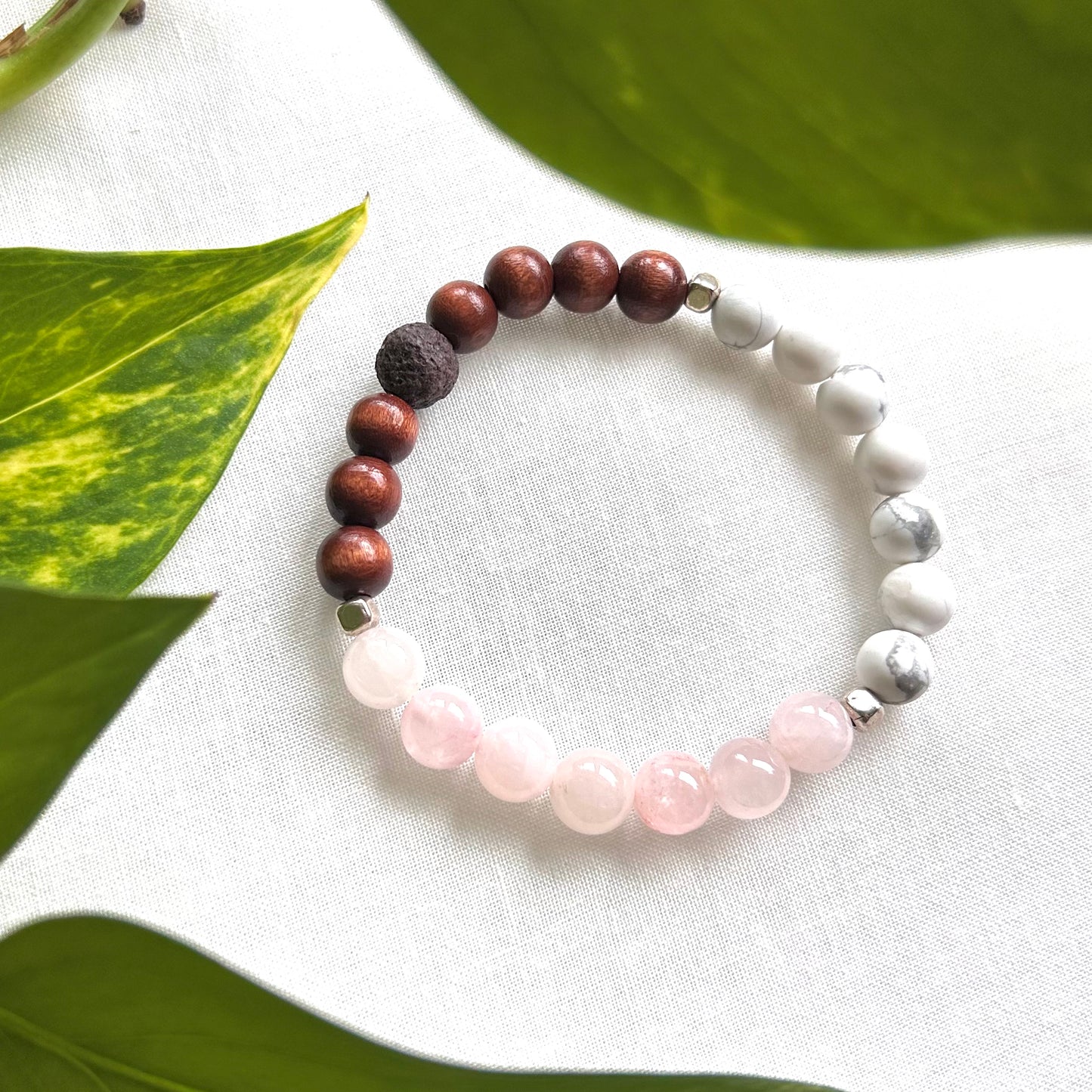 *Rose Quartz* Anxiety Relief Essential Oil Bracelet