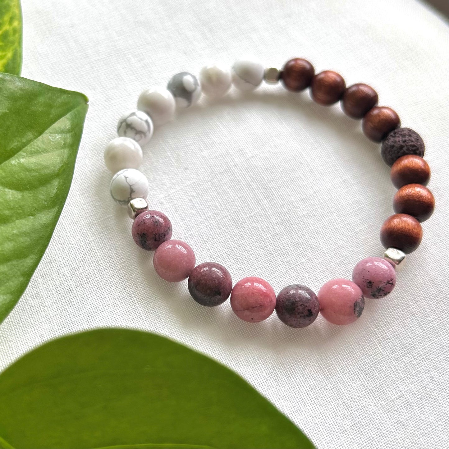 *Rhodonite* Anxiety Relief Essential Oil Bracelet