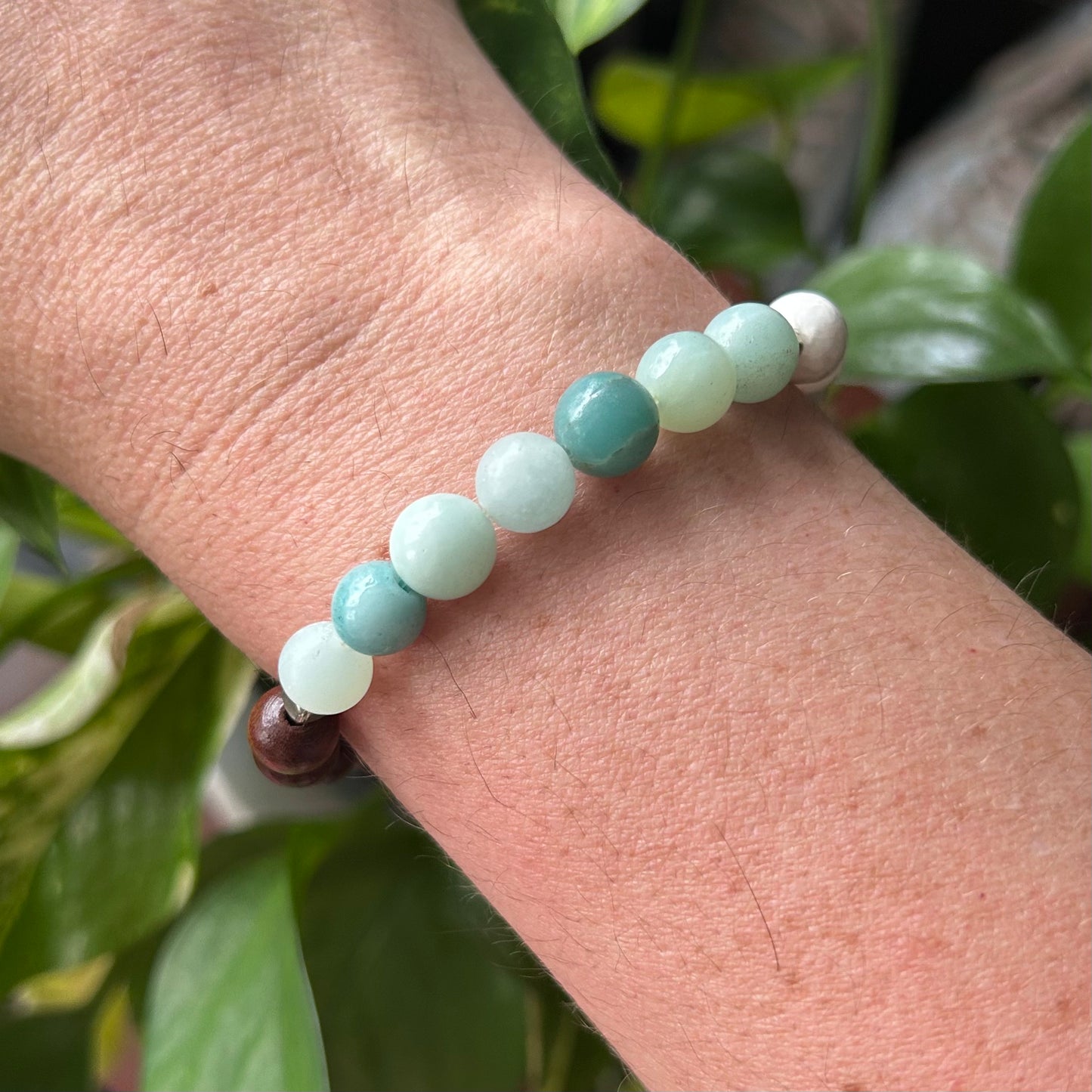 *Amazonite* Anxiety Relief Essential Oil Bracelet