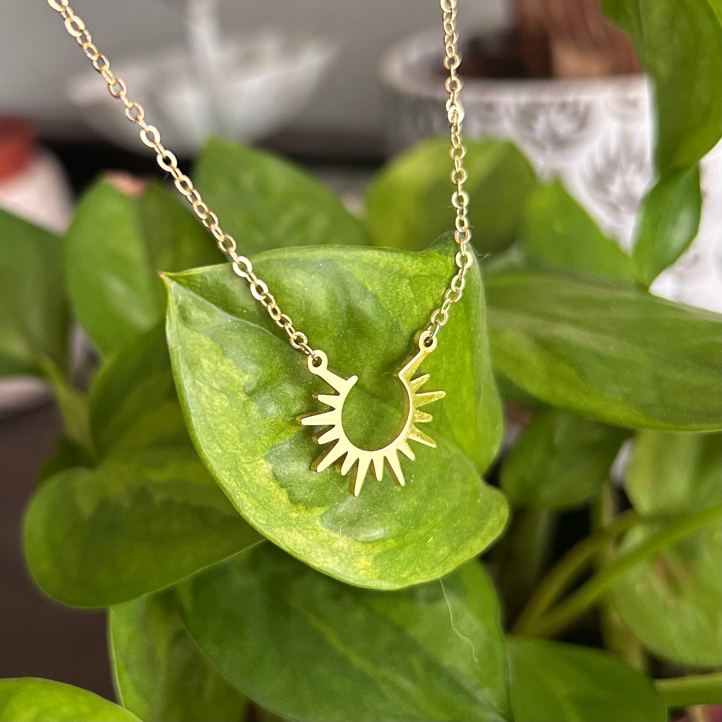 Jyoti Inner Light ☀️Gold Sun Necklace