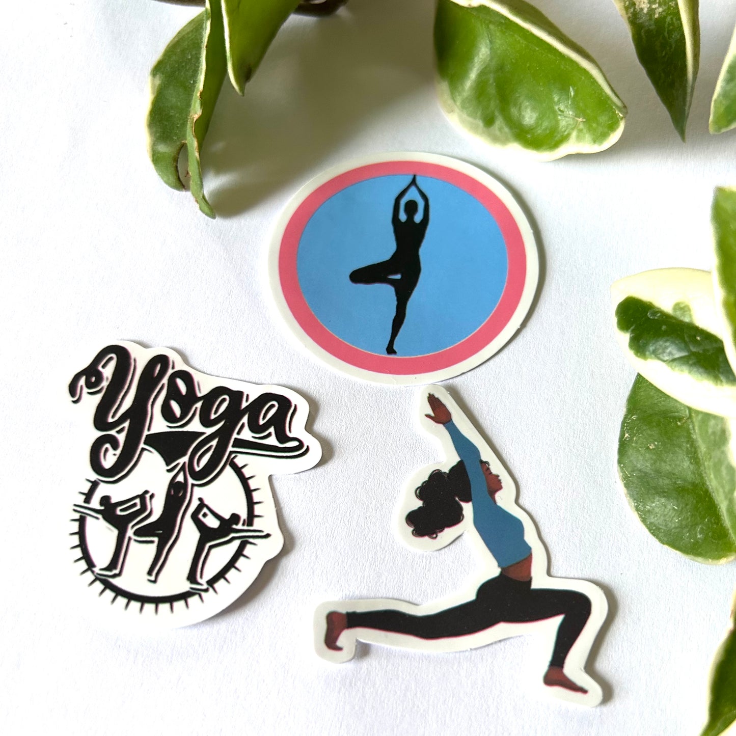 Crescent Warrior🩵🩷Yoga Sticker Set