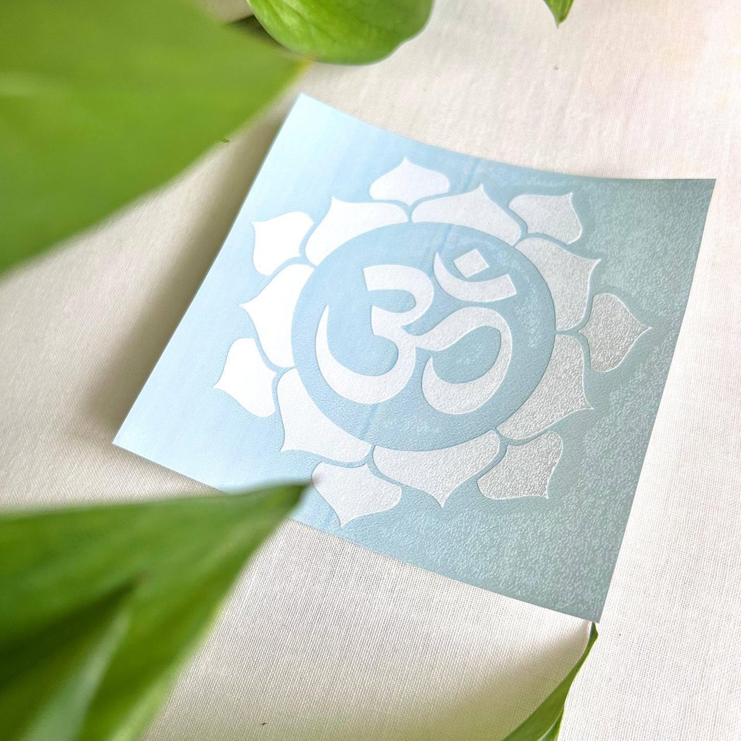 *Lotus Om* Yoga Car Window Decal