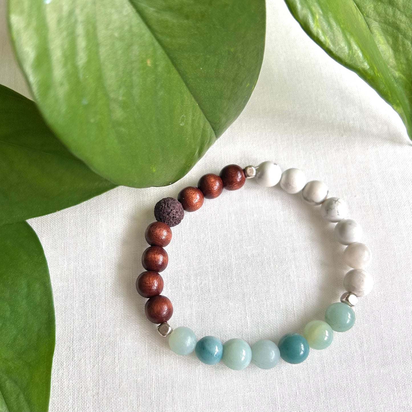 *Amazonite* Anxiety Relief Essential Oil Bracelet