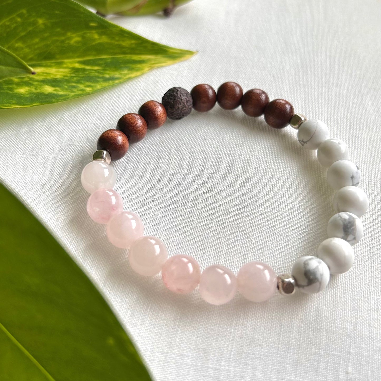 *Rose Quartz* Anxiety Relief Essential Oil Bracelet