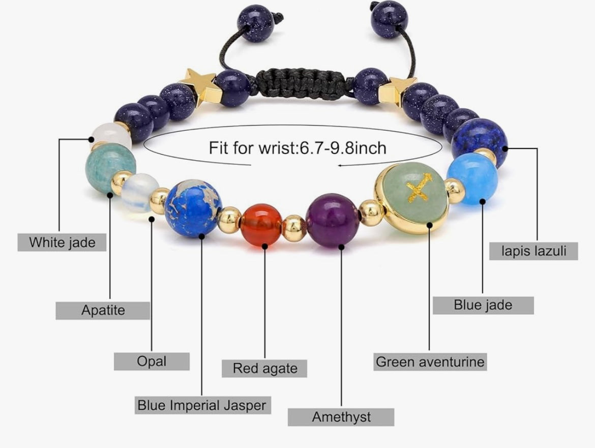 Sagittarius💫 Crystal Bracelet