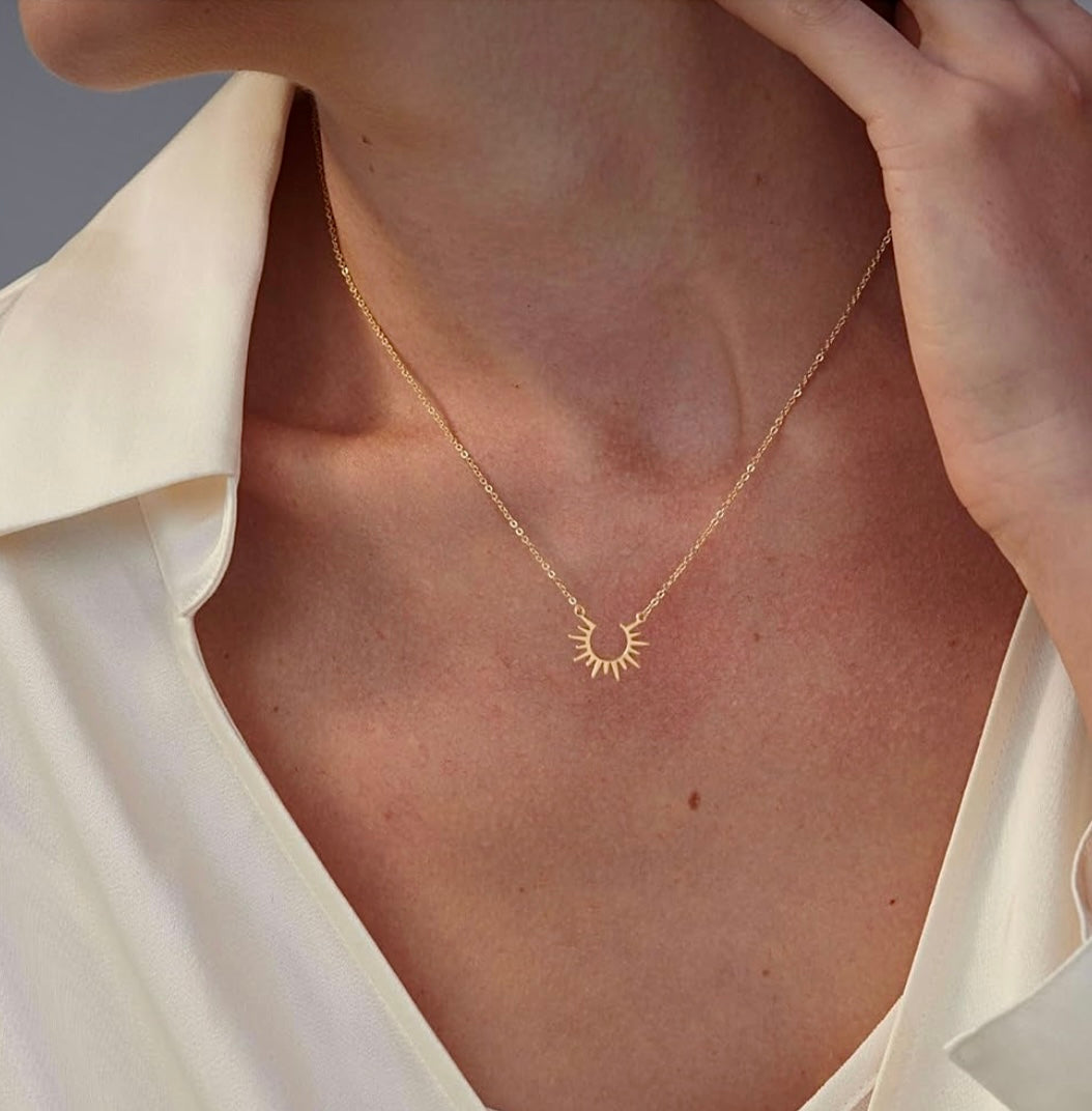 Jyoti Inner Light ☀️Gold Sun Necklace