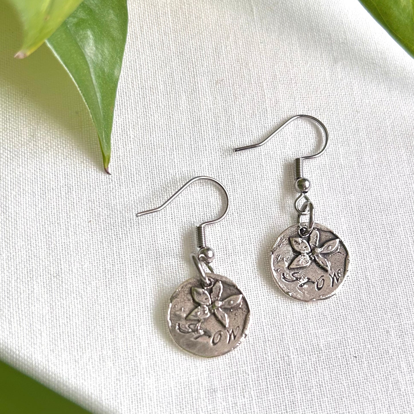 Silver Floral “Grow”🌷Earrings