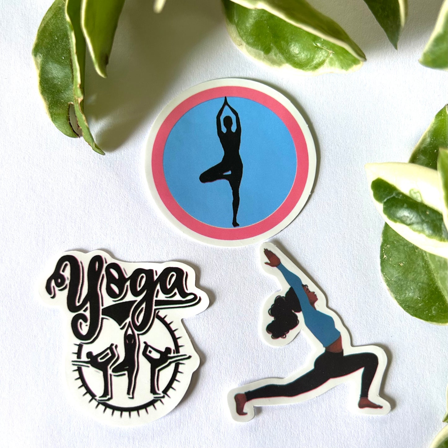 Crescent Warrior🩵🩷Yoga Sticker Set