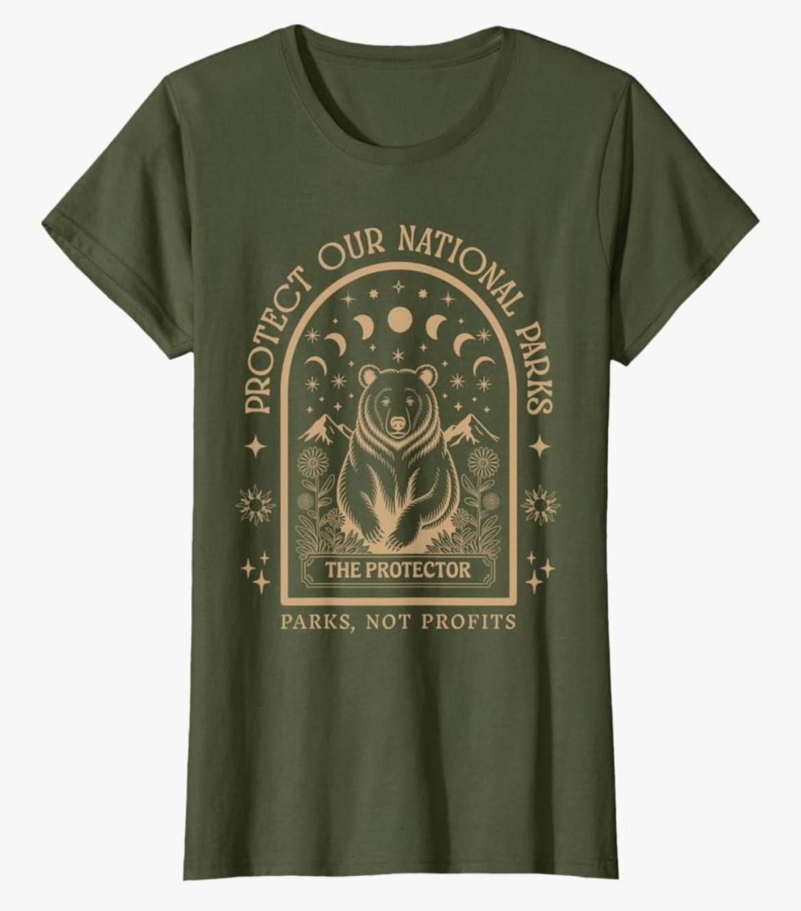 ⛰️🌲 National Parks•Bear Tarot Card tee