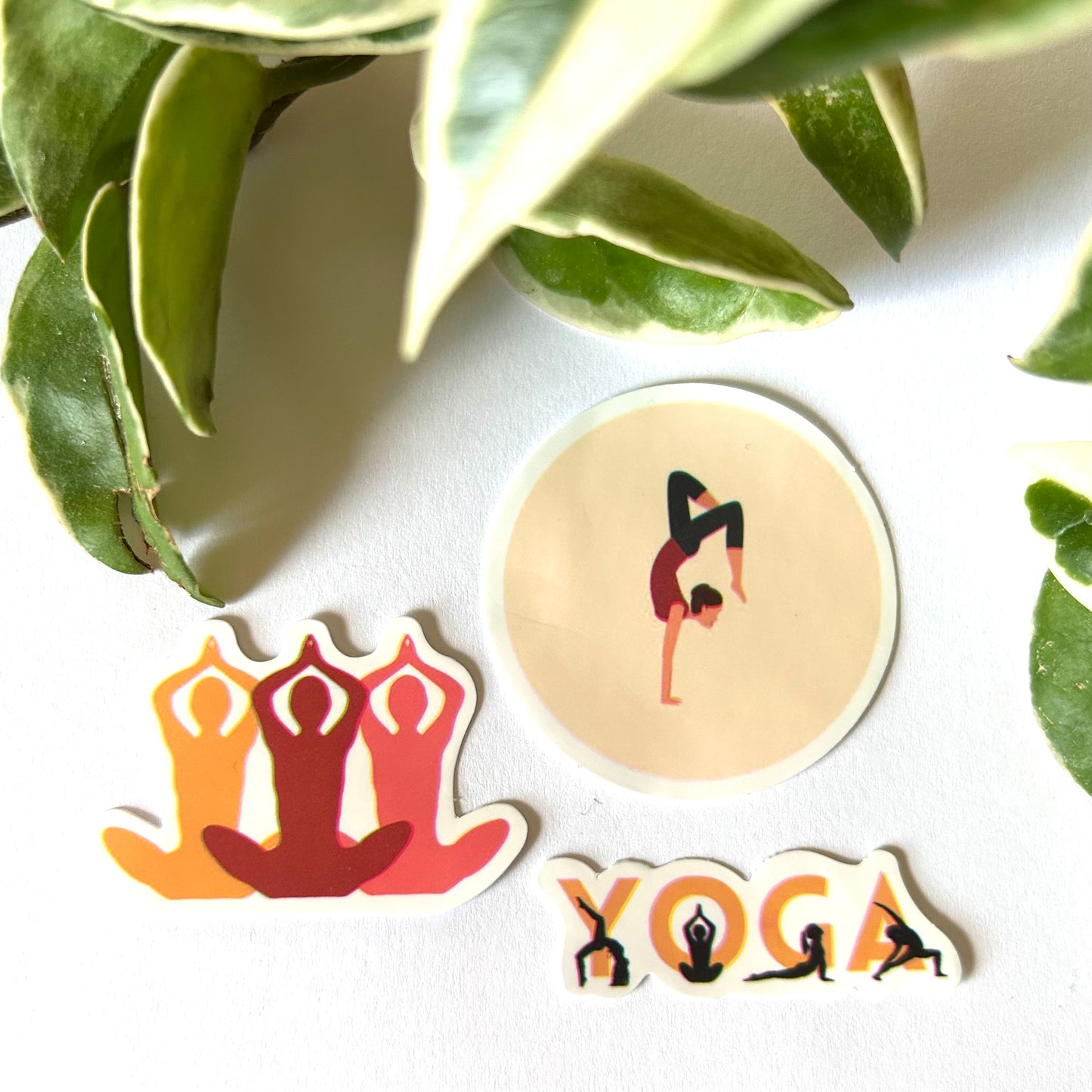 Handstand 🩷🧡💛Yoga Sticker Set