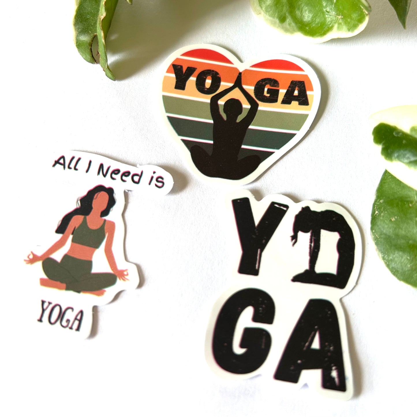 Earthy Meditation 🤎💚Yoga Sticker Set