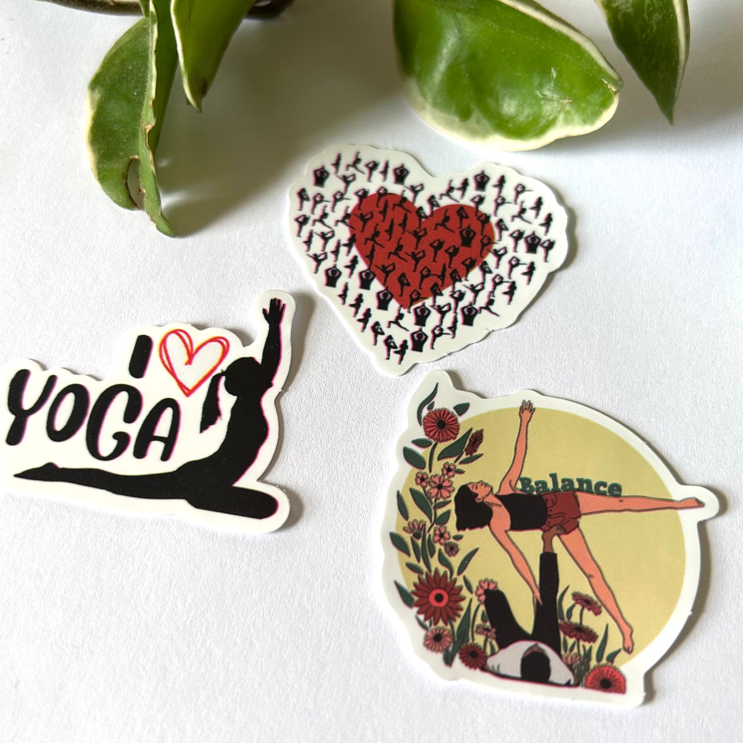 L❤️VE Yoga Sticker Set