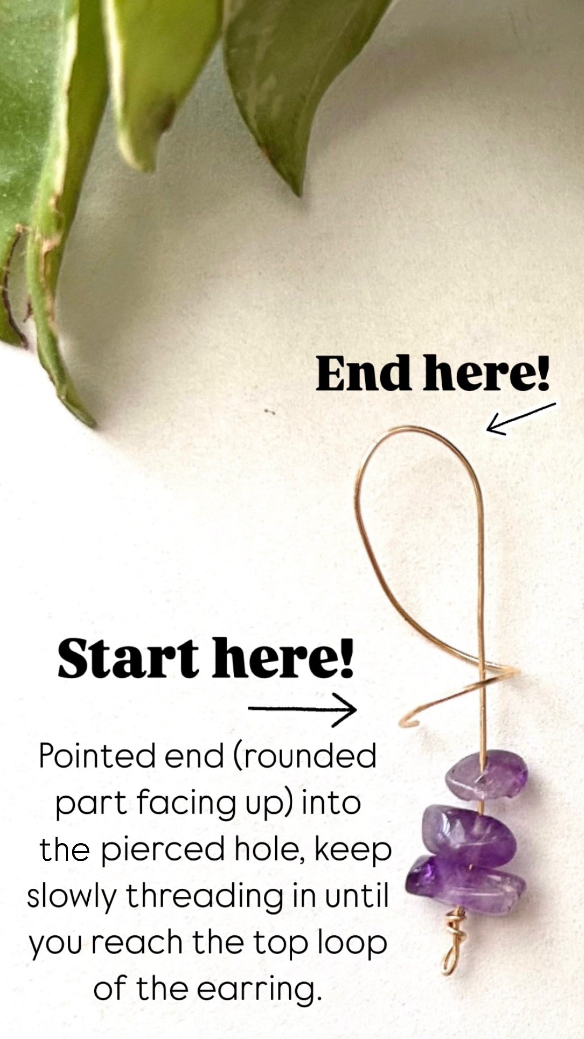 Garnet Spiral Earrings