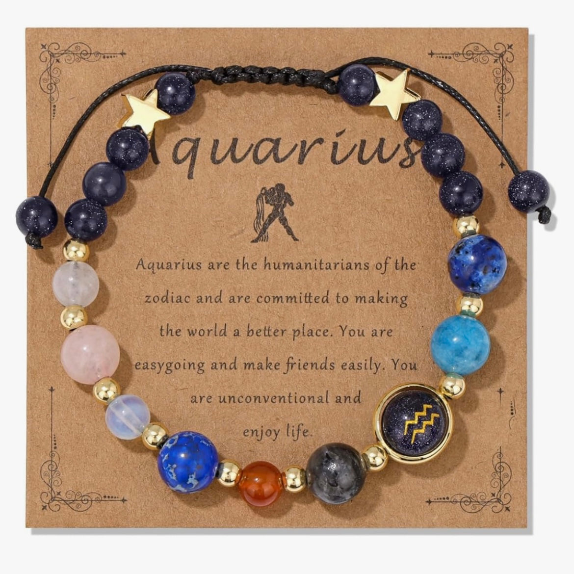 Aquarius💫 Crystal Bracelet