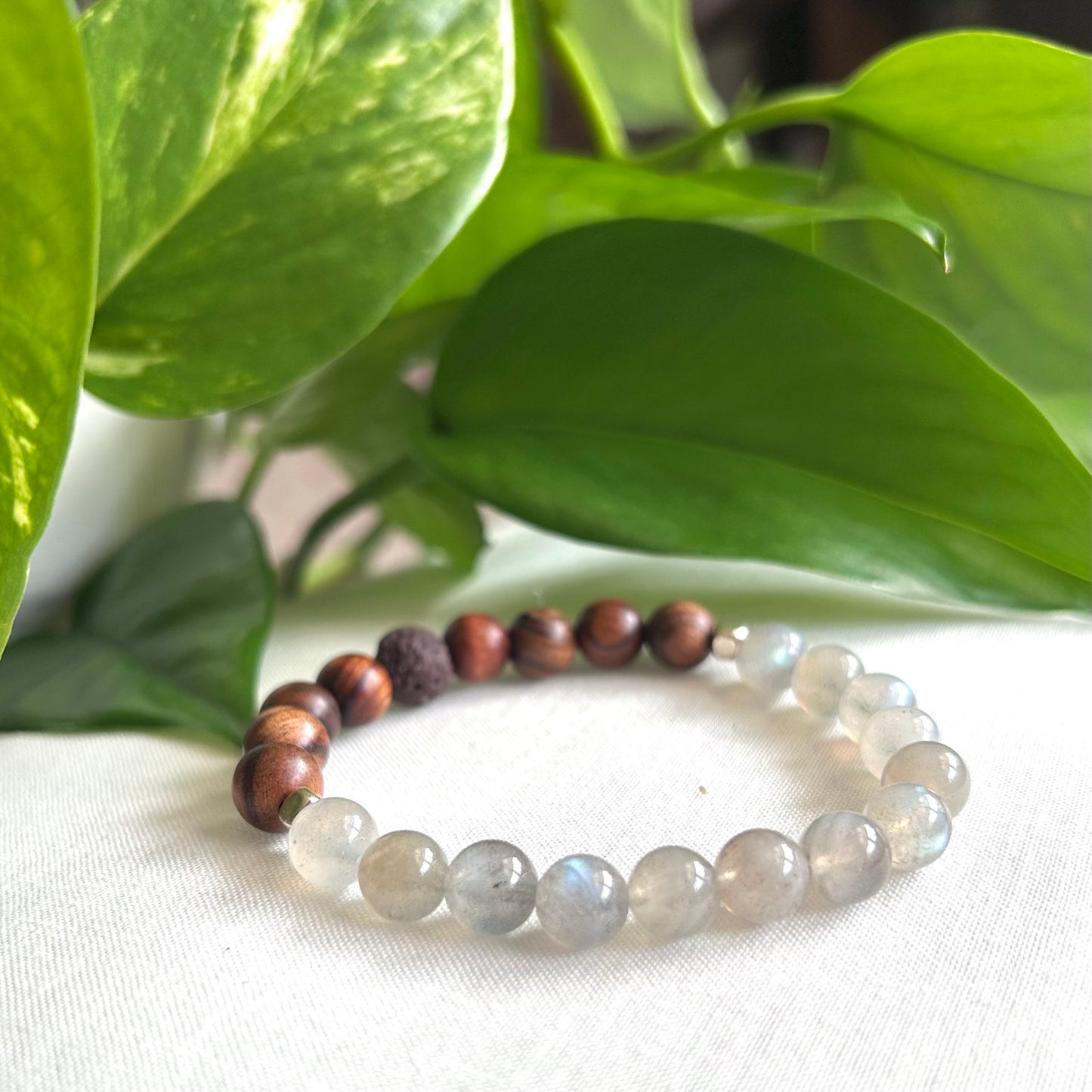 *Labradorite* Anxiety Relief Essential Oil Bracelet