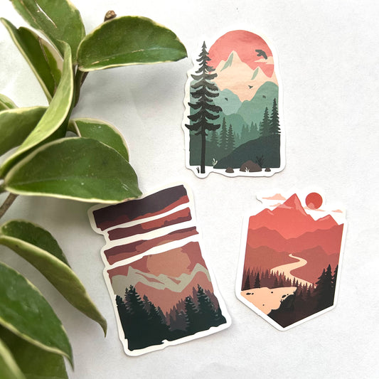 Sunset Mountains🌄 Sticker Set