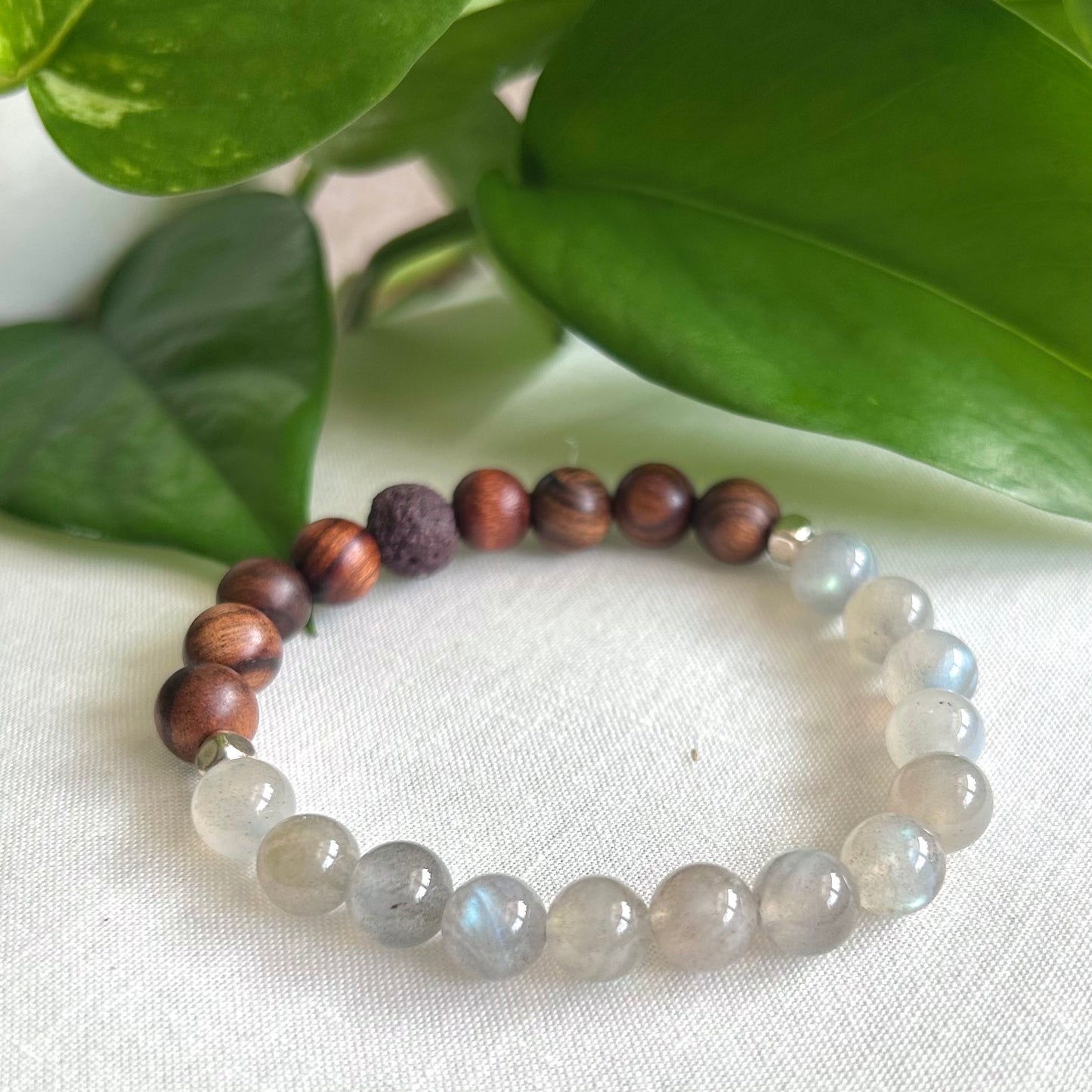 *Labradorite* Anxiety Relief Essential Oil Bracelet