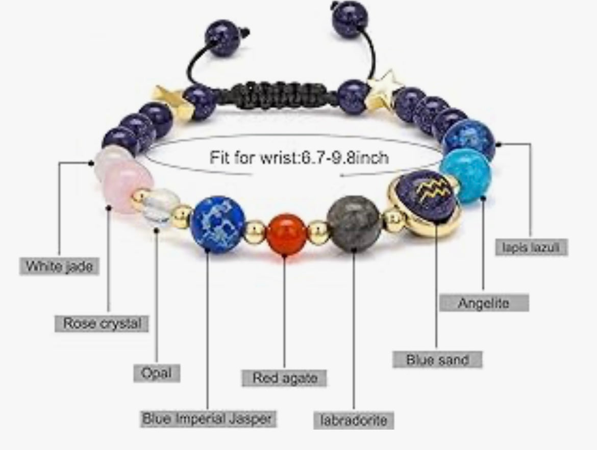 Aquarius💫 Crystal Bracelet
