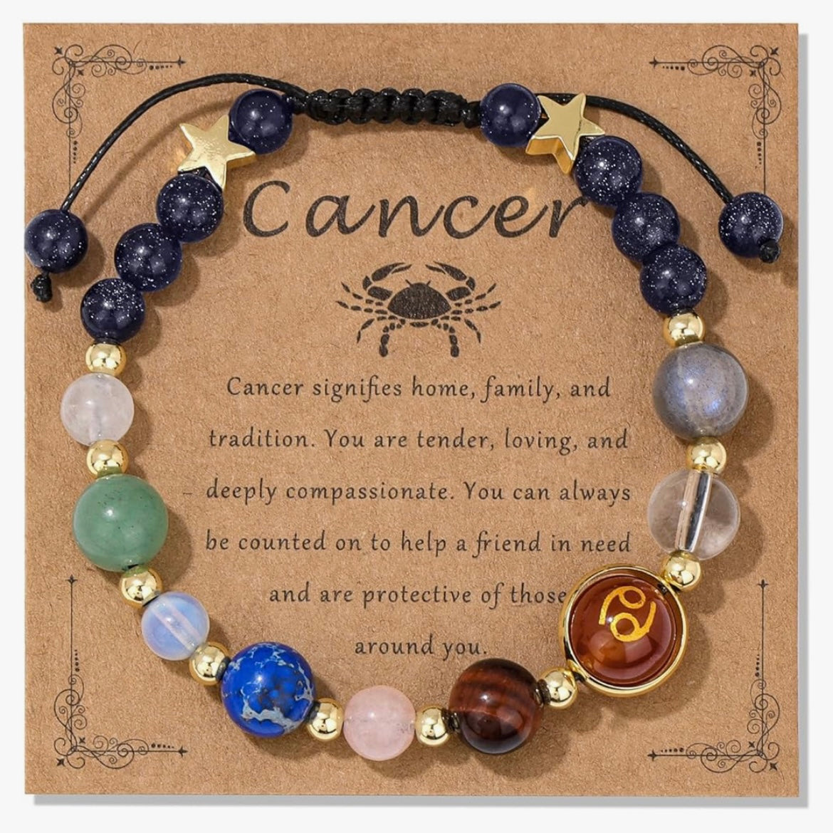 Cancer 💫 Crystal Bracelet
