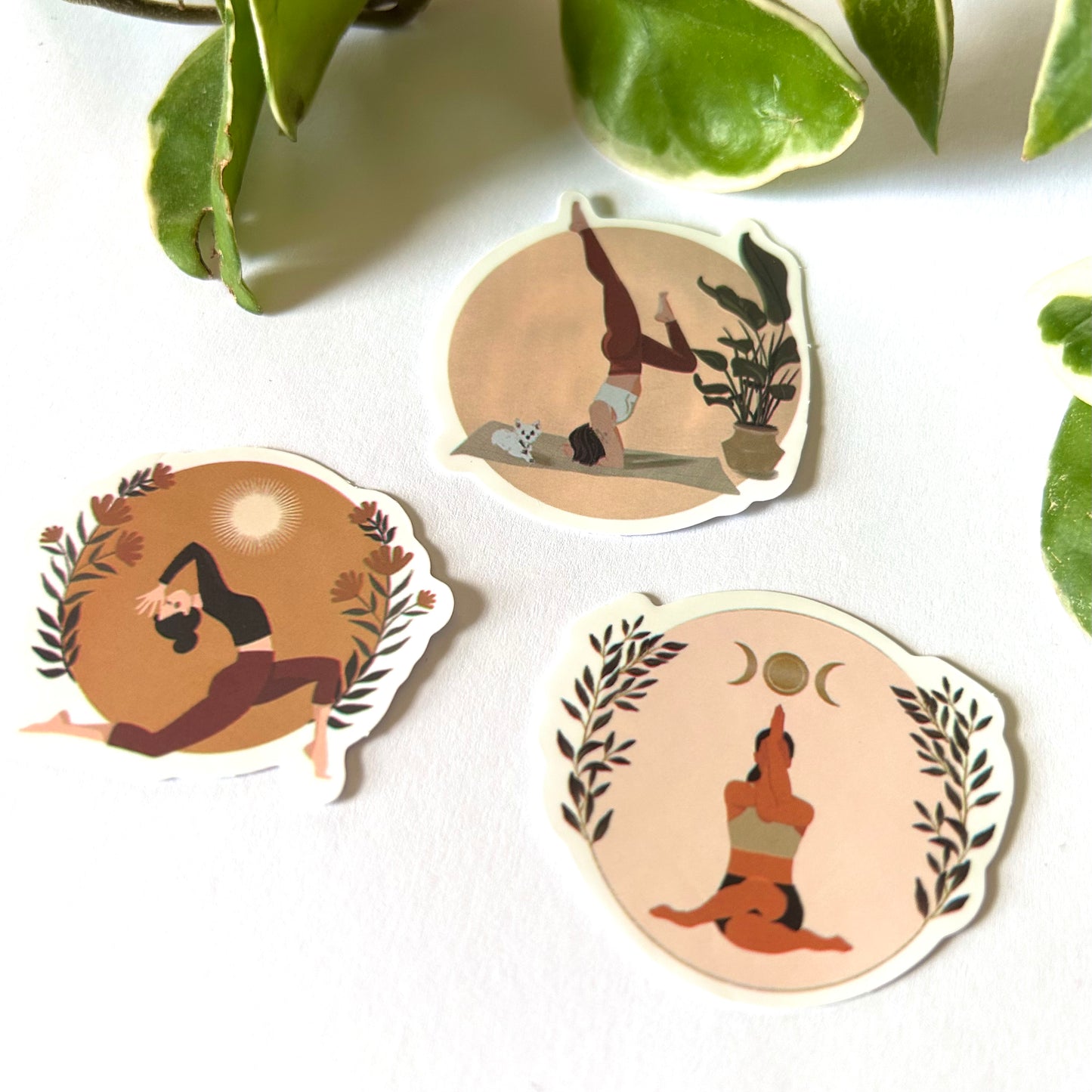 Botanical 💚🤎Yoga Sticker Set
