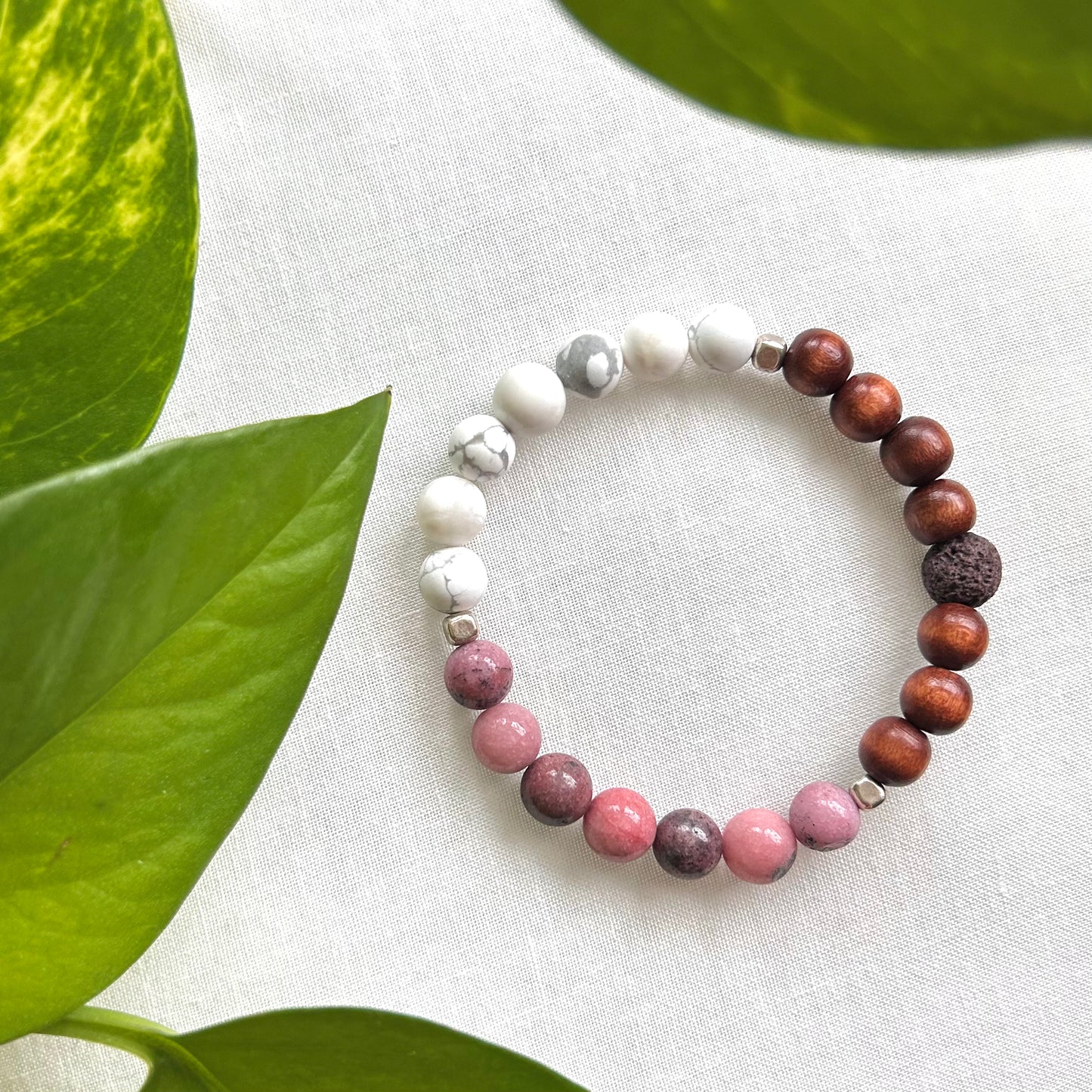 *Rhodonite* Anxiety Relief Essential Oil Bracelet