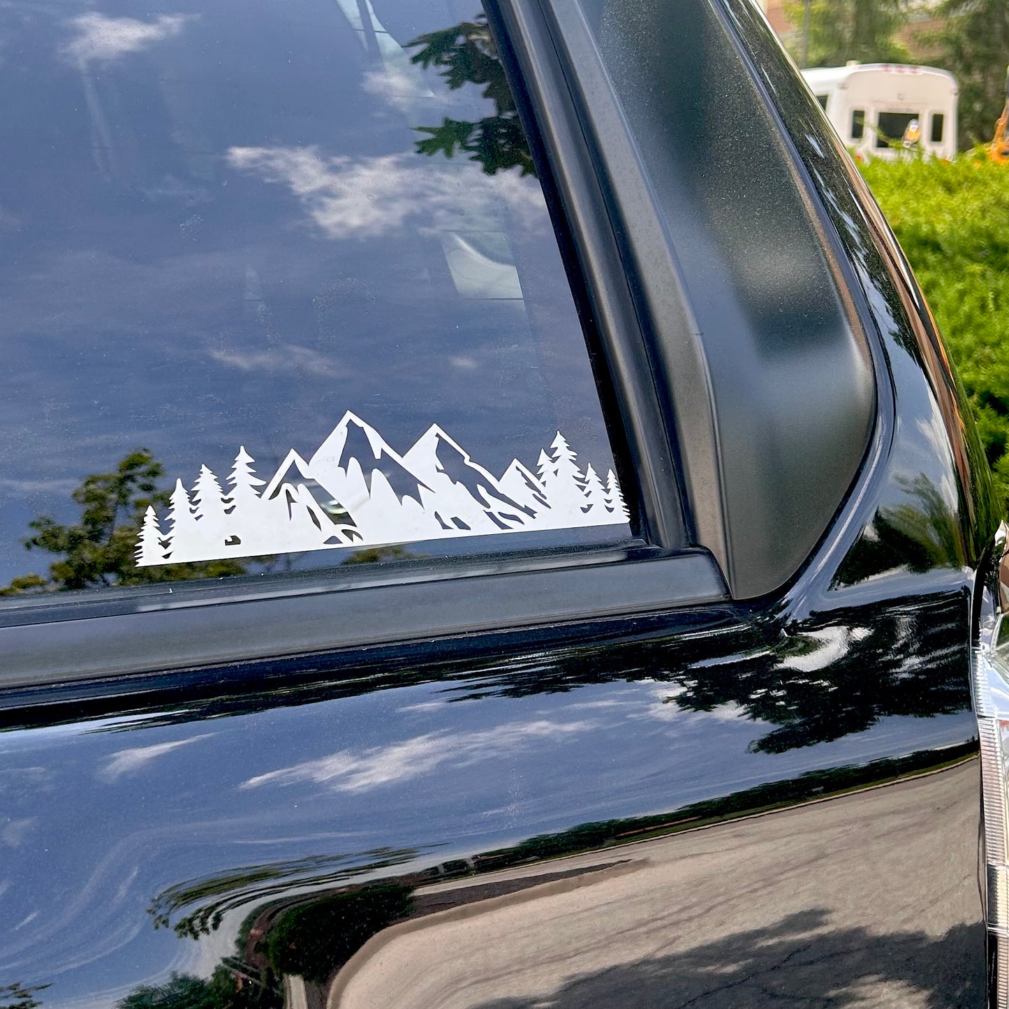 *The mountains are calling* Car window decal
