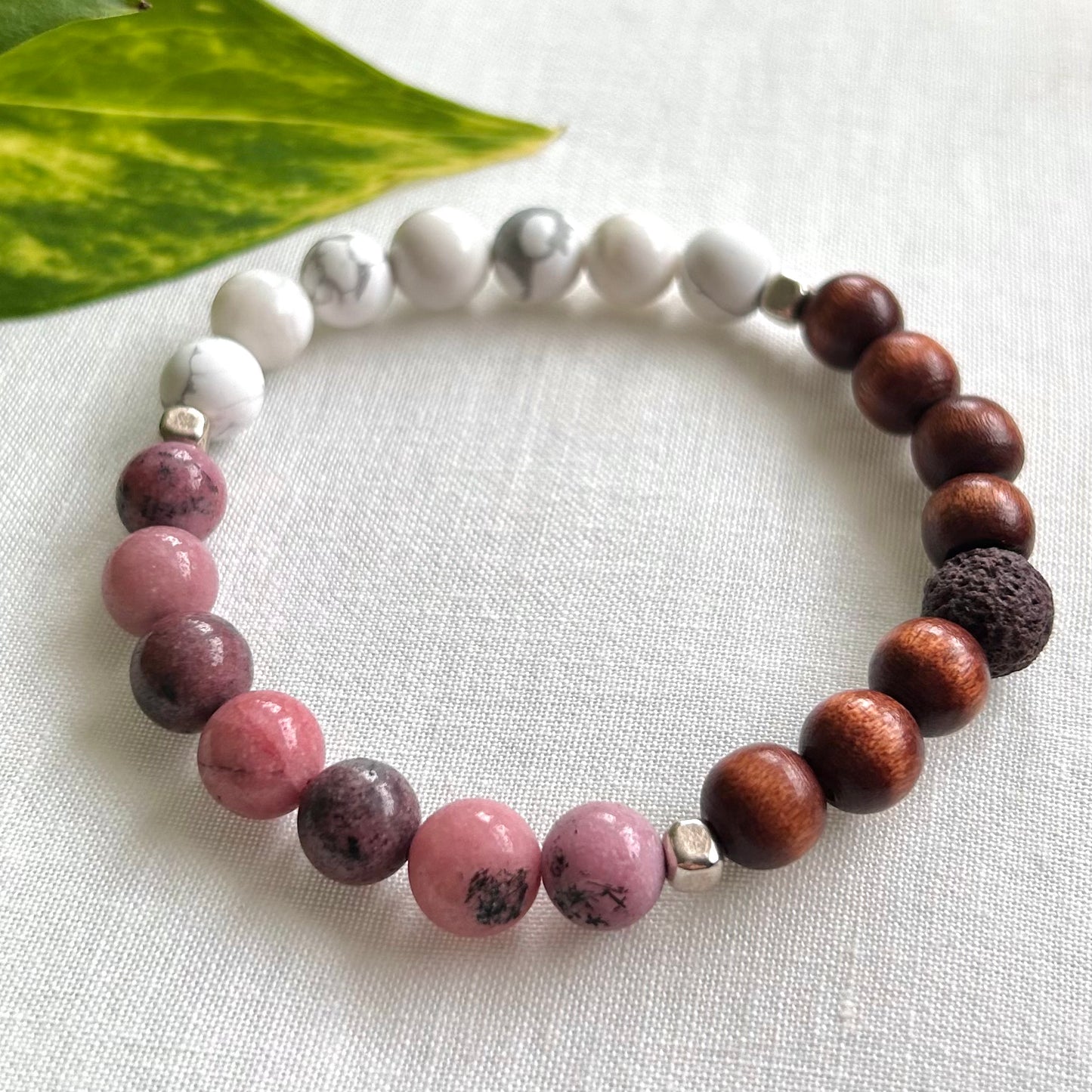 *Rhodonite* Anxiety Relief Essential Oil Bracelet