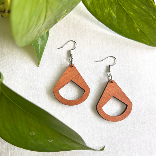 *Bodhi* Wooden Earrings