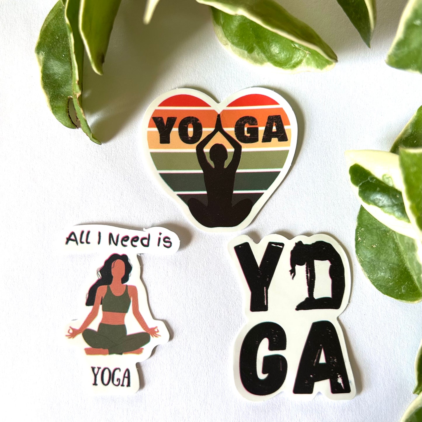 Earthy Meditation 🤎💚Yoga Sticker Set