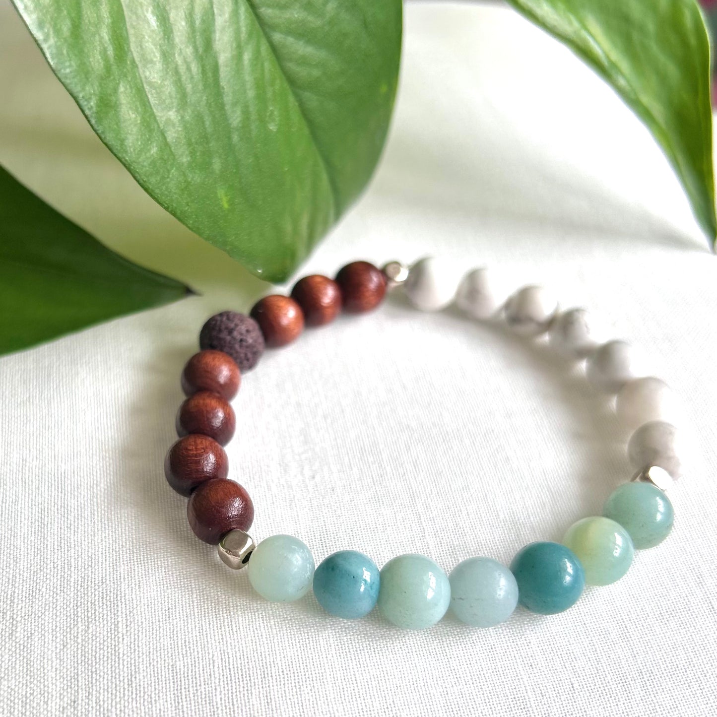 *Amazonite* Anxiety Relief Essential Oil Bracelet