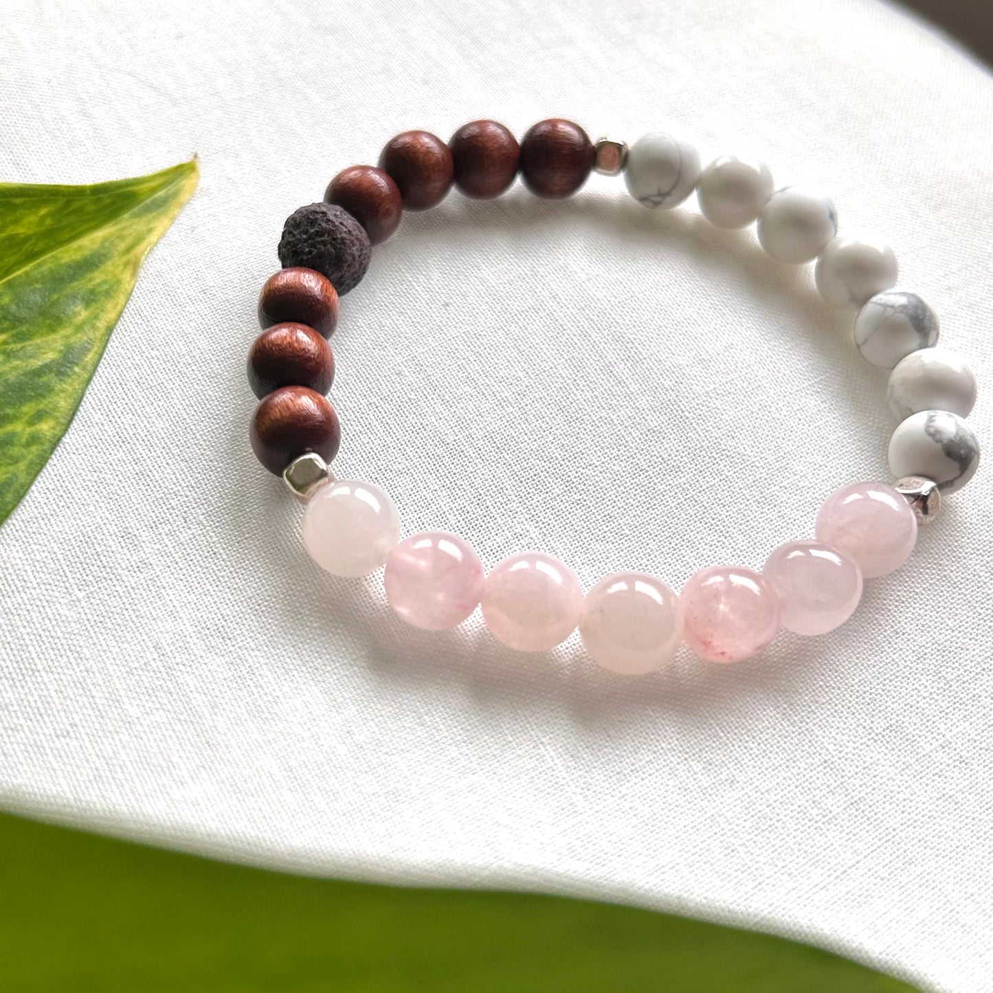 *Rose Quartz* Anxiety Relief Essential Oil Bracelet