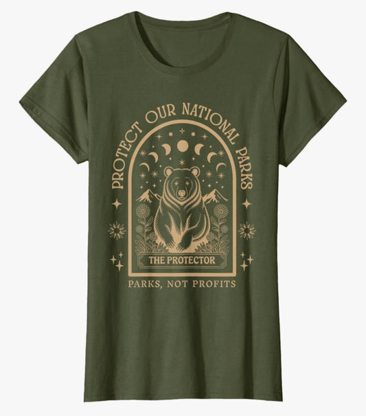 ⛰️🌲 National Parks•Bear Tarot Card tee