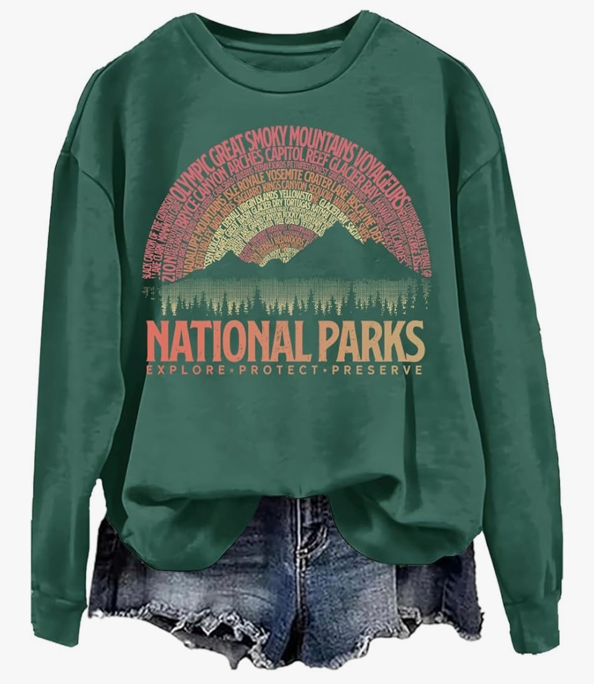 ⛰️🌲 National Parks•Rainbow Sweatshirt