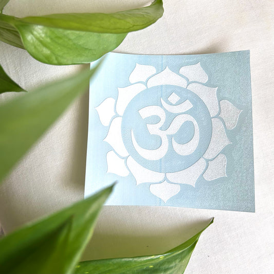 *Lotus Om* Yoga Car Window Decal