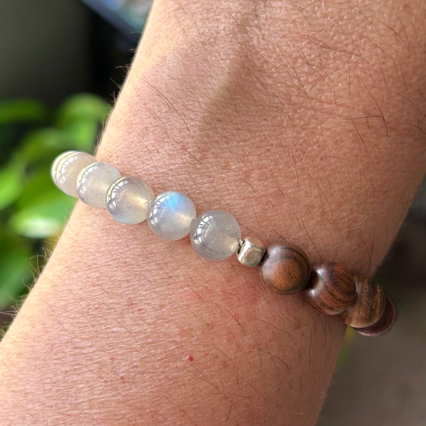 *Labradorite* Anxiety Relief Essential Oil Bracelet
